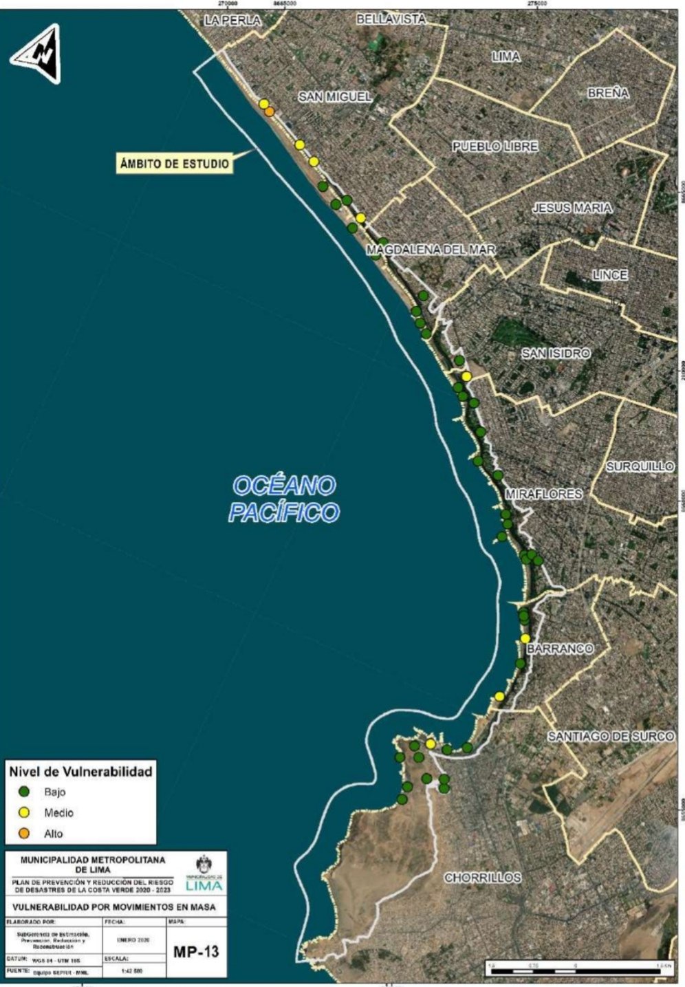 Costa Verde Map Of Risks