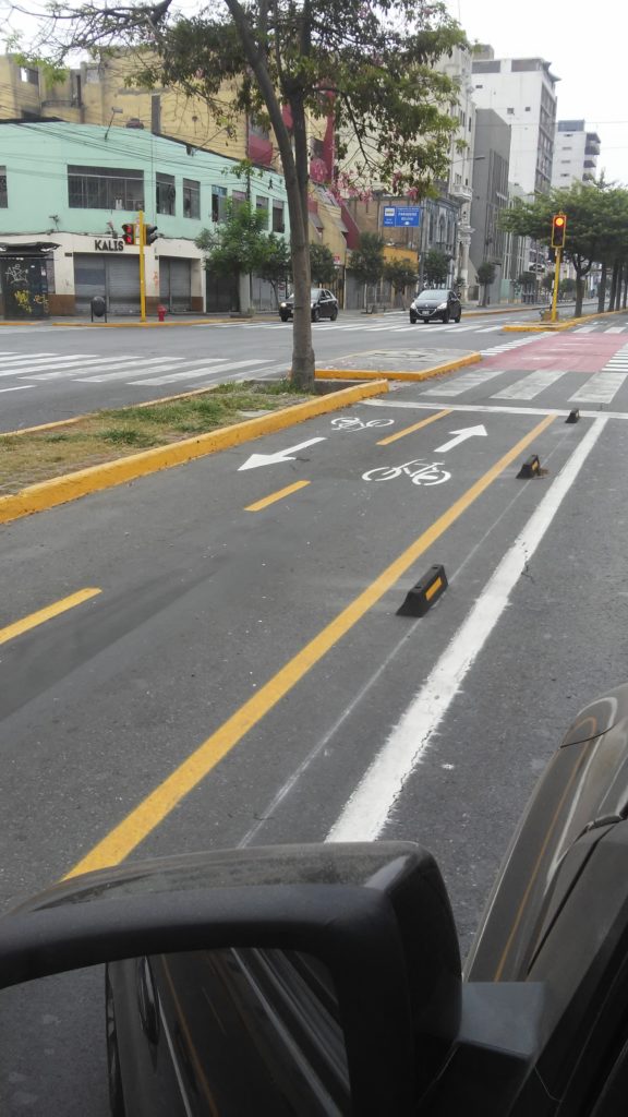 Bicycle Path in city center