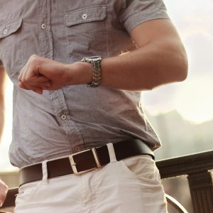 Man Checking His Watch