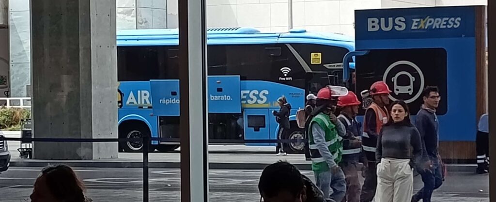 Lima airport express but just outside the international arrivals hall
